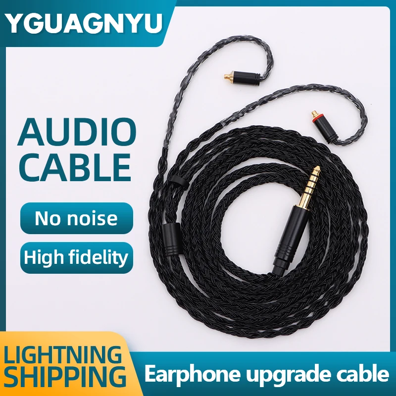 YGUAGNYU 24 Core Single Crystal Copper Silver Plated HiFi Wire Headphone Upgrade Cable for KZ EDX ZSN ZSTX ZS10 TRN MT1
YGUAGNYU 24 Core Single Crystal Copper Silver Plated HiFi Wire Headphone Upgrade Cable for KZ EDX ZSN ZSTX ZS10 TRN MT1