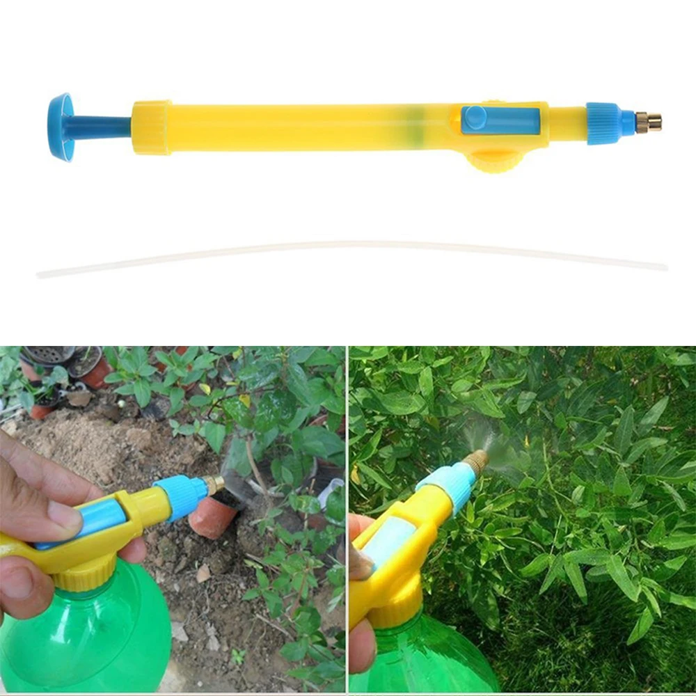 

Beverage Bottle Watering Can Home Irrigation Atomizing Sprinkle Air Pump Sprayer Drink Bottle Spray Head Garden Agriculture Tool