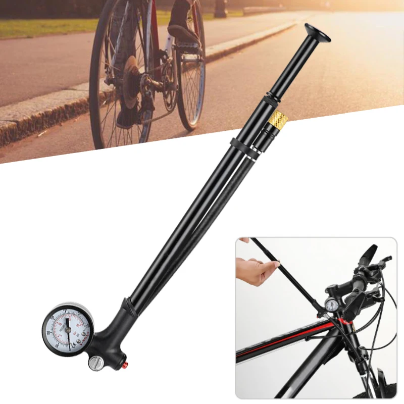 300psi MTB Road Bike Bicycle Pump Bike Air Shock Pump with Lever & Gauge for Fork & Rear Suspension Mountain Bicycle Accessories
300psi MTB Road Bike Bicycle Pump Bike Air Shock Pump with Lever & Gauge for Fork & Rear Suspension Mountain Bicycle Accessories