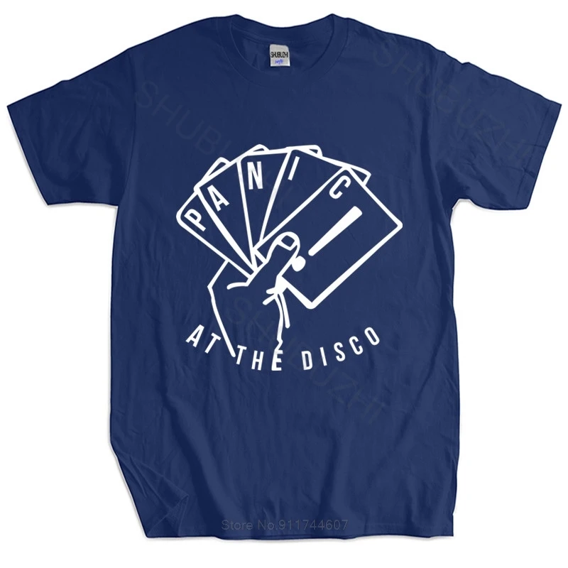Panic! at The Disco Cards Logo Black Unisex Men T Shirt Tumblr Tee men cotton fashion tshirt male summer tee-shirt
Panic! at The Disco Cards Logo Black Unisex Men T Shirt Tumblr Tee men cotton fashion tshirt male summer tee-shirt