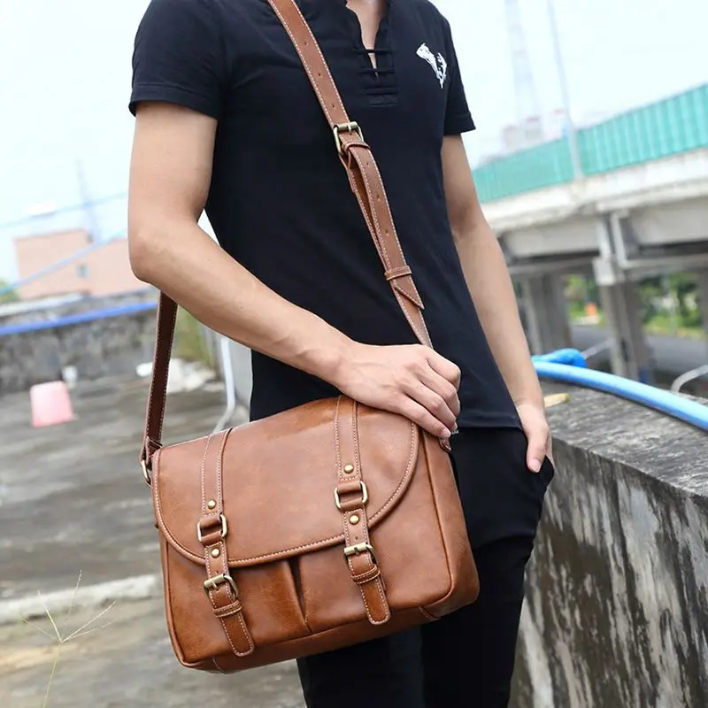 Shoulder Capacity Vintage Casual Bag Men Weysfor Bag Quality Male Large Bag Handbag Top Leather Bags Messenger Tote Crossbody 
Shoulder Capacity Vintage Casual Bag Men Weysfor Bag Quality Male Large Bag Handbag Top Leather Bags Messenger Tote Crossbody