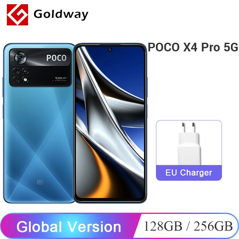 Глобальная версия POCO X4 Pro 5G 6 Гб 128 Гб/ 8 256 Смартфон 108Мп Камера Snapdragon 695 120Гц FHD+ AMOLED