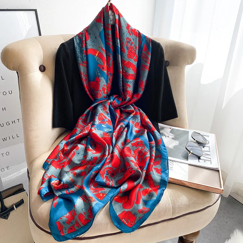 Fashion 180X90CM Beach Towel 2022 Four Seasons Silk Scarves Europe And America Print Bandannas Popular Flower Satin Long Shawls
Fashion 180X90CM Beach Towel 2022 Four Seasons Silk Scarves Europe And America Print Bandannas Popular Flower Satin Long Shawls