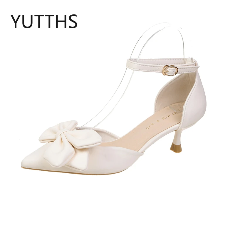 5cn Mid-heel Shoes for Women 2022 Summer New Pointed Toe Stiletto Pumps Buckle Strap Bow Hollow Office Career High Heels Flock
5cn Mid-heel Shoes for Women 2022 Summer New Pointed Toe Stiletto Pumps Buckle Strap Bow Hollow Office Career High Heels Flock
