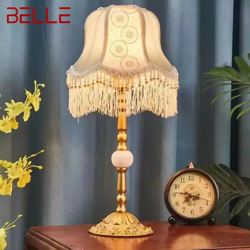 BELLE French Table Lamp American Retro Living Room Bedroom Villa European Pastoral Creative Tassels Desk Light
BELLE French Table Lamp American Retro Living Room Bedroom Villa European Pastoral Creative Tassels Desk Light