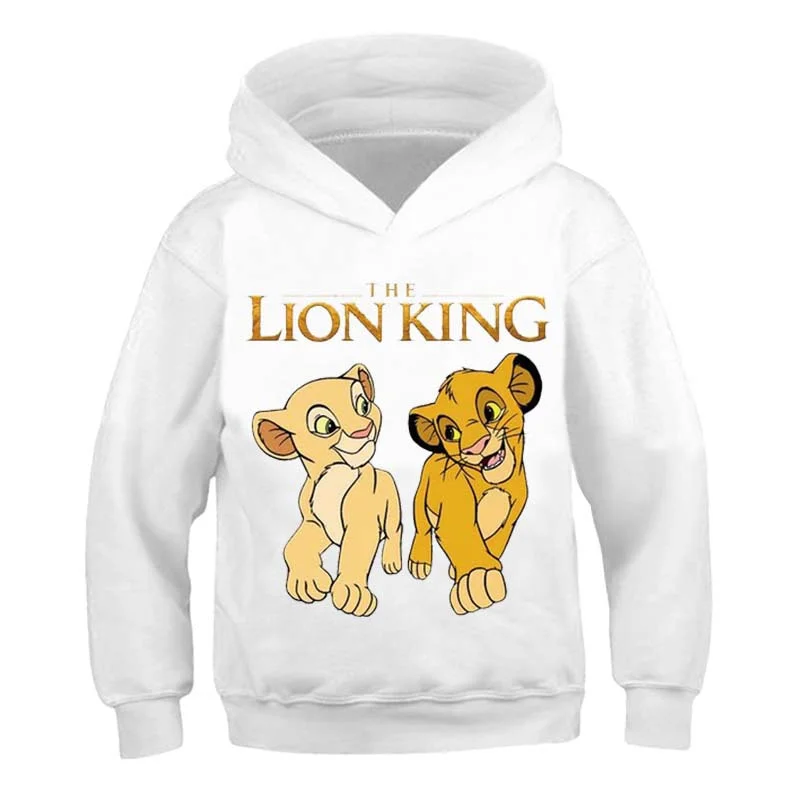2022 New The Lion King Hoodies Girls Fashion Long Sleeve Sweatshirts Disney Series Spring Autumn Cartoon Casual Simba Hooded Top
2022 New The Lion King Hoodies Girls Fashion Long Sleeve Sweatshirts Disney Series Spring Autumn Cartoon Casual Simba Hooded Top