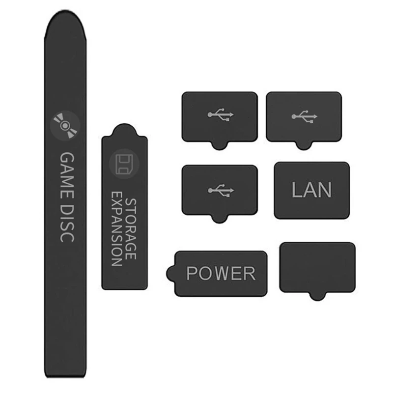 Dust Plugs Set for Series-S X Silicone Anti-dust Dirt Proof Prevent Cover 8PCS 
Dust Plugs Set for Series-S X Silicone Anti-dust Dirt Proof Prevent Cover 8PCS