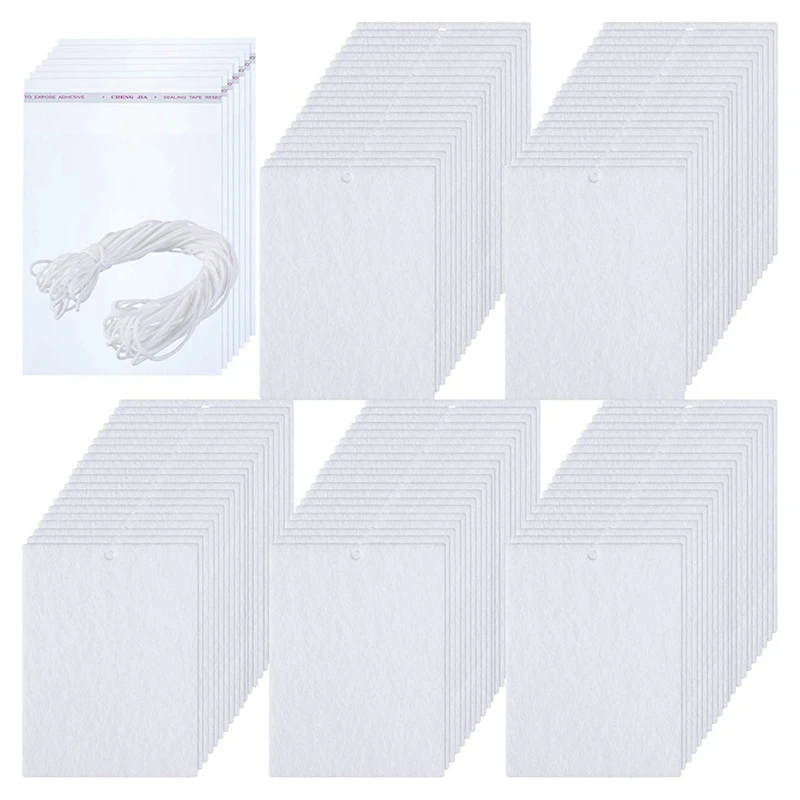 150 Pieces Sublimation Air Freshener Sheets Rectangle Fragrant Sheets With Elastic Rope And 200 Pieces Bags
150 Pieces Sublimation Air Freshener Sheets Rectangle Fragrant Sheets With Elastic Rope And 200 Pieces Bags