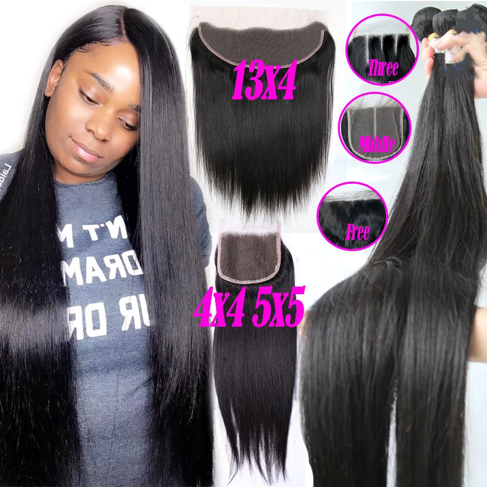 36 38 40 Bone Straight Bundles With Frontal Peruvian 4x4 5x5 HD Lace Closures With Bundles Remy Hair Weave Bundles With Closure
36 38 40 Bone Straight Bundles With Frontal Peruvian 4x4 5x5 HD Lace Closures With Bundles Remy Hair Weave Bundles With Closure