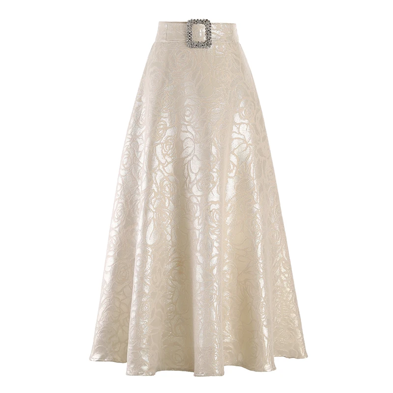 PHPEBE HZ Dark Jacquard Temperament Elegant Midi Skirt Female High Waist Graceful Bearing Delicacy Vintage Half-body Skirt Women
PHPEBE HZ Dark Jacquard Temperament Elegant Midi Skirt Female High Waist Graceful Bearing Delicacy Vintage Half-body Skirt Women