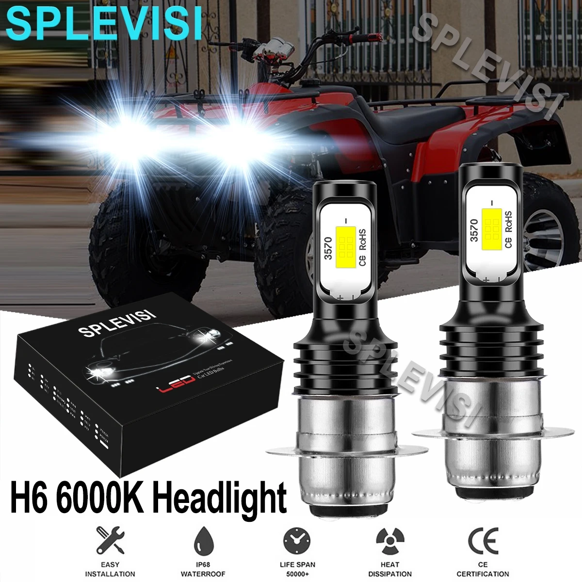 2x 70W LED Headlight Bulbs White Kit For Suzuki Eiger 400 2002-2007 Z400 2003 2004 2005 2006-2009 2012-2013 Vinson 500 2002-2007
2x 70W LED Headlight Bulbs White Kit For Suzuki Eiger 400 2002-2007 Z400 2003 2004 2005 2006-2009 2012-2013 Vinson 500 2002-2007
