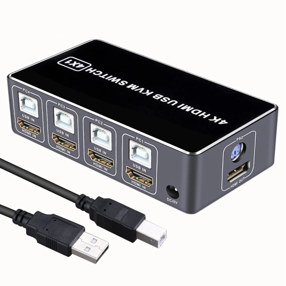 4K USB для мыши, клавиатуры, совместного использования, концентратор, сканер, 4 порта с индисветильник, KVM переключатель Ultra HD, подключи и работа...
4K USB для мыши, клавиатуры, совместного использования, концентратор, сканер, 4 порта с индисветильник, KVM переключатель Ultra HD, подключи и работа...