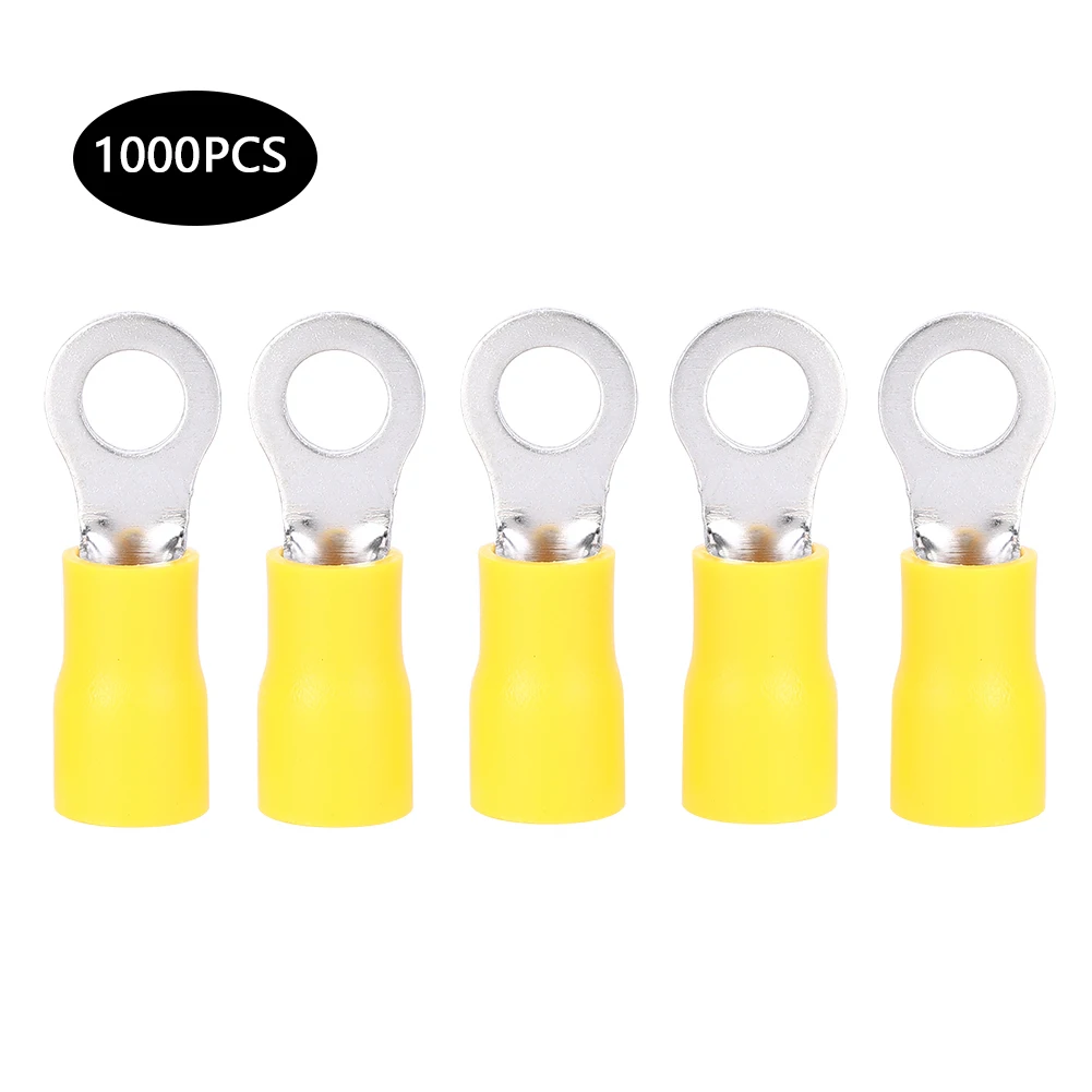 1000Pcs O-Type RV5.5-5 Brass Insulated Crimp Terminals Connector Set Electric Components O-Type Crimp Terminal§Cold pressed
1000Pcs O-Type RV5.5-5 Brass Insulated Crimp Terminals Connector Set Electric Components O-Type Crimp Terminal§Cold pressed