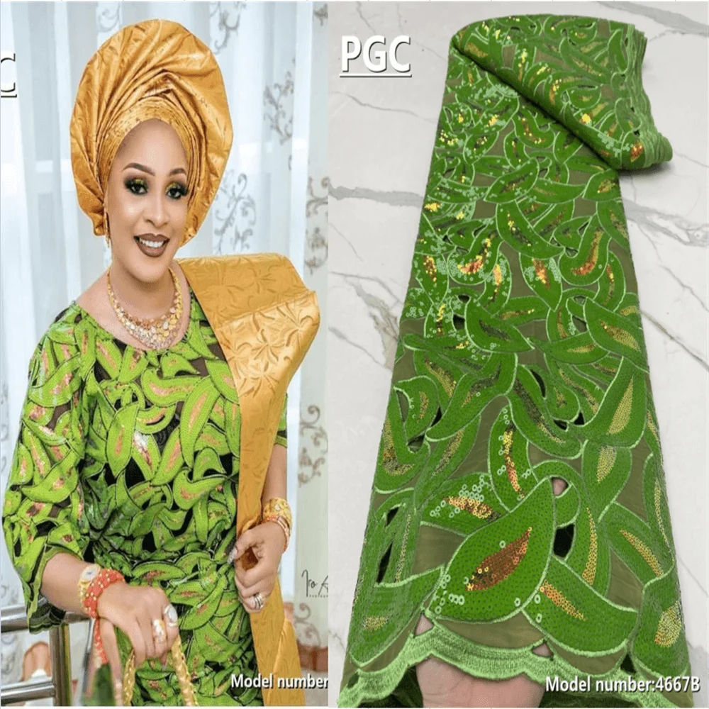 PGC African French Net Lace Fabric 2022 Green High Quality Organza Lace Bridal Nigerian Wedding Dress Lace For Woman 4667B
PGC African French Net Lace Fabric 2022 Green High Quality Organza Lace Bridal Nigerian Wedding Dress Lace For Woman 4667B