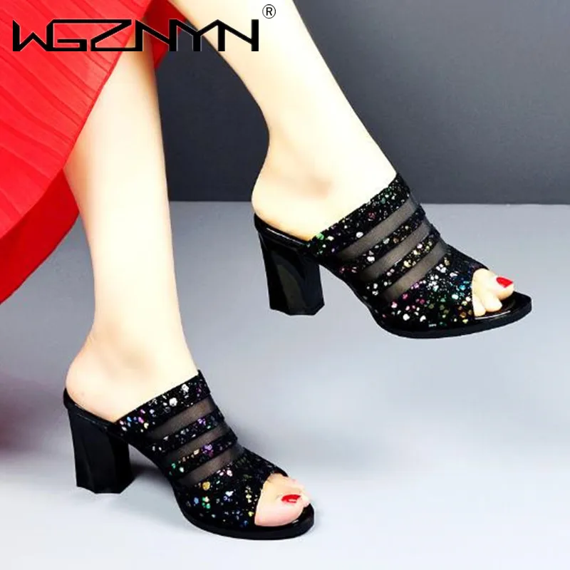 2022 SNEW ummer Women High Heels Slippers Bling Peep Toe Pumps Glitter Dress Shoes organza Slides Mesh Female Shoe Beach Shoes
2022 SNEW ummer Women High Heels Slippers Bling Peep Toe Pumps Glitter Dress Shoes organza Slides Mesh Female Shoe Beach Shoes