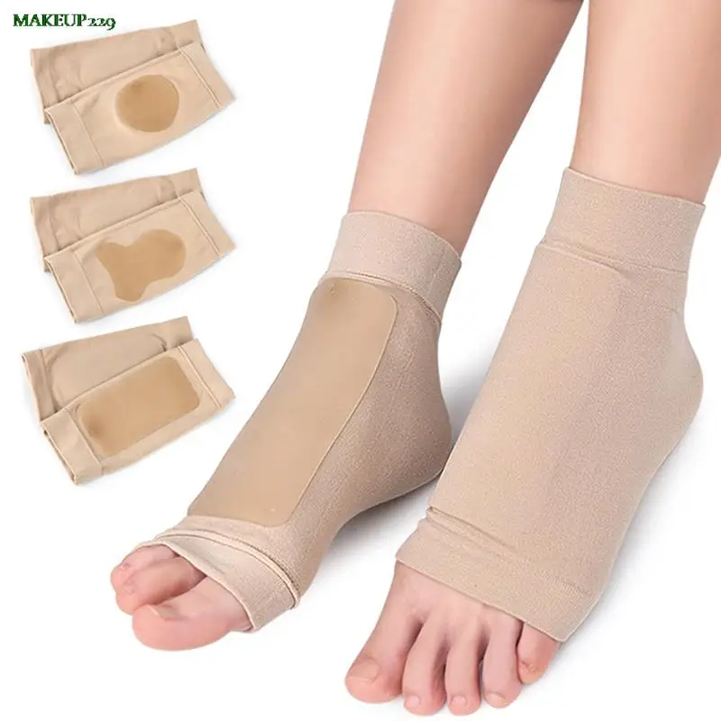 

1Pair Plantar Fasciitis Socks Sleeves Gel Sock Feet Protector Pain Relief Crack Prevention Moisturize Dead Skin Removal Sock