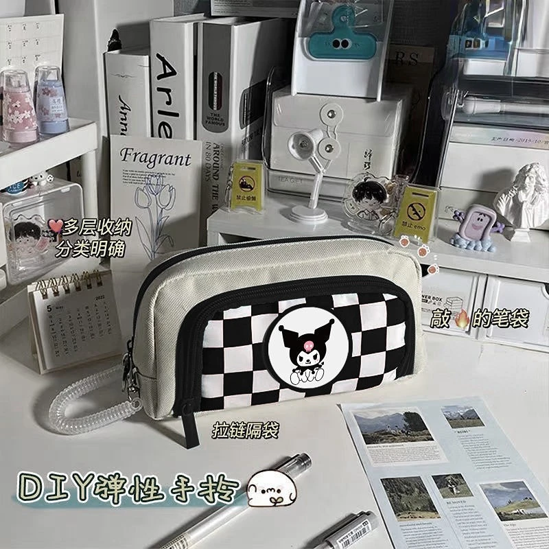 Kawaii Sanrioed Anime Cartoon series Kuromi New fashion cute student stationery pen bag student large storage bag holiday gift
Kawaii Sanrioed Anime Cartoon series Kuromi New fashion cute student stationery pen bag student large storage bag holiday gift