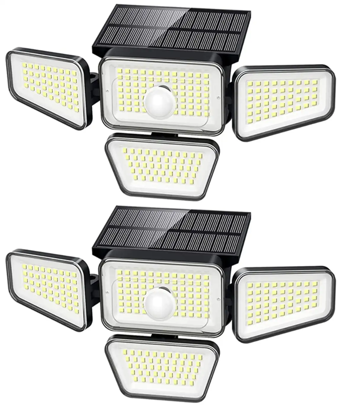 Solar Outdoor Lights, 270 LED Security Lights 4 Heads Motion Sensor Lights, 300° Wide Angle Flood Wall Lights with 3 Modes
Solar Outdoor Lights, 270 LED Security Lights 4 Heads Motion Sensor Lights, 300° Wide Angle Flood Wall Lights with 3 Modes