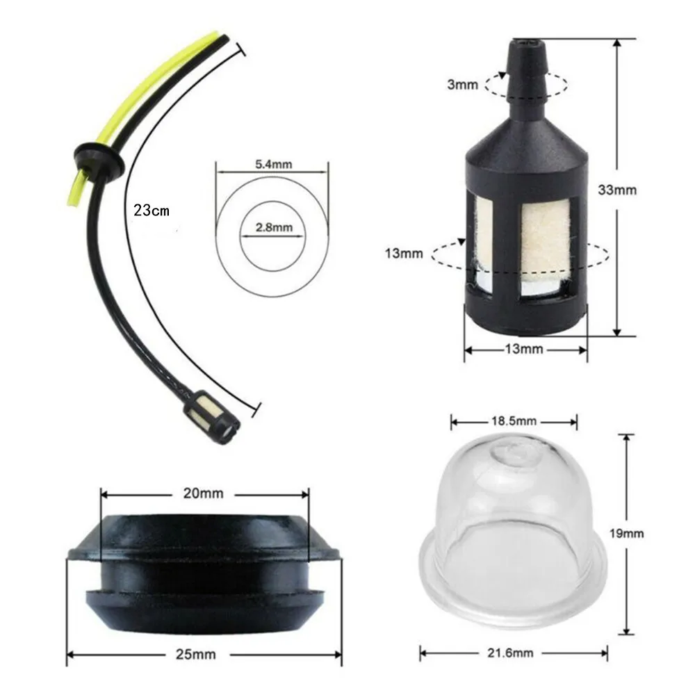 5Sets Fuel Filter Pipes Fuel Hose Seal Hedge For Strimmer Trimmer Brush Cutter ABS Plastic High Quality
5Sets Fuel Filter Pipes Fuel Hose Seal Hedge For Strimmer Trimmer Brush Cutter ABS Plastic High Quality