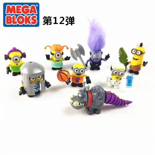 

Bandai Miniones No. 12 Building Blocks Blind Bags Pumping Toys Despicable Mes Miniones Model Decoration Dolls Action Figures Toy