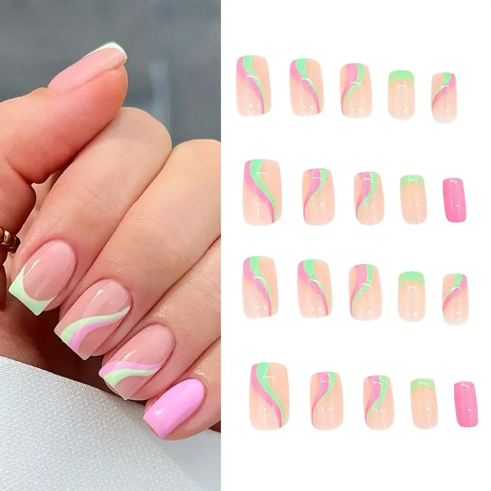 24pcs Nail Tips Press on Nails DIY Fake Nials False Nails Colorul Wavy LongBallerina French
24pcs Nail Tips Press on Nails DIY Fake Nials False Nails Colorul Wavy LongBallerina French