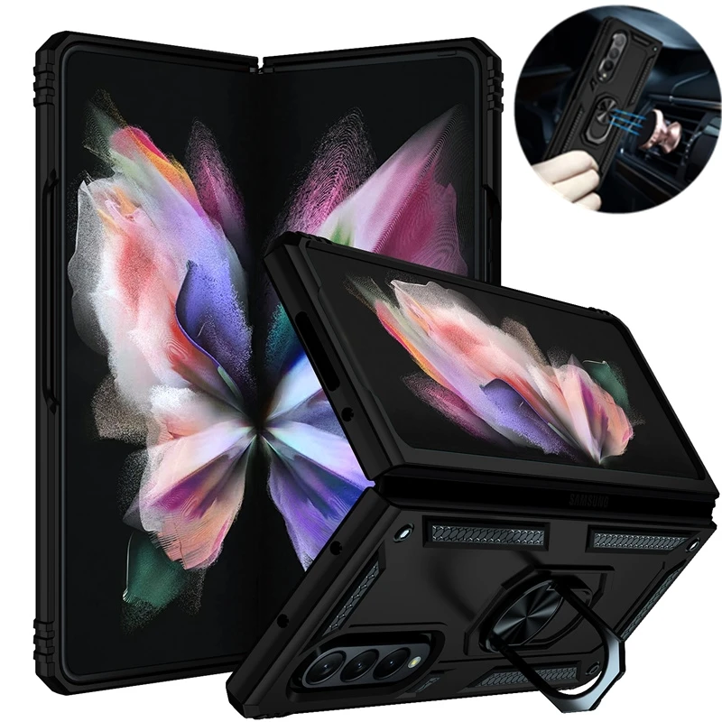 For Samsung Galaxy Z Fold3 5G ZFold3 Case Armor Magnetic Car Holder Stand Ring Phone Case For Samsung Z fold 3 Zfold Back Cover
For Samsung Galaxy Z Fold3 5G ZFold3 Case Armor Magnetic Car Holder Stand Ring Phone Case For Samsung Z fold 3 Zfold Back Cover