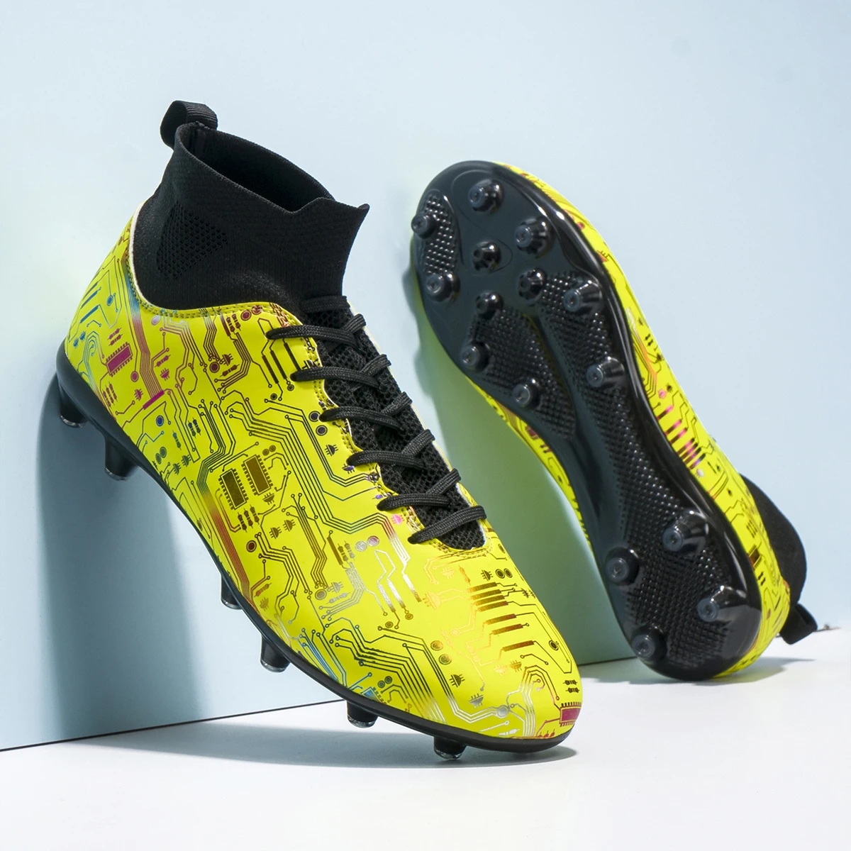 Men Boy Kids Cleats Soccer Shoes Fashion High-Top Centipedes Football Boots Long Studs TF/FG Comfort Athletic Sneakers Big Size
Men Boy Kids Cleats Soccer Shoes Fashion High-Top Centipedes Football Boots Long Studs TF/FG Comfort Athletic Sneakers Big Size