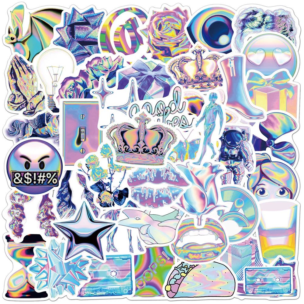 10/30/50pcs VSCO Laser Stickers Aesthetic DIY Luggage Phone Case Skateboard Graffiti Gradient Cartoon Sticker Decal for Kids Toy
10/30/50pcs VSCO Laser Stickers Aesthetic DIY Luggage Phone Case Skateboard Graffiti Gradient Cartoon Sticker Decal for Kids Toy