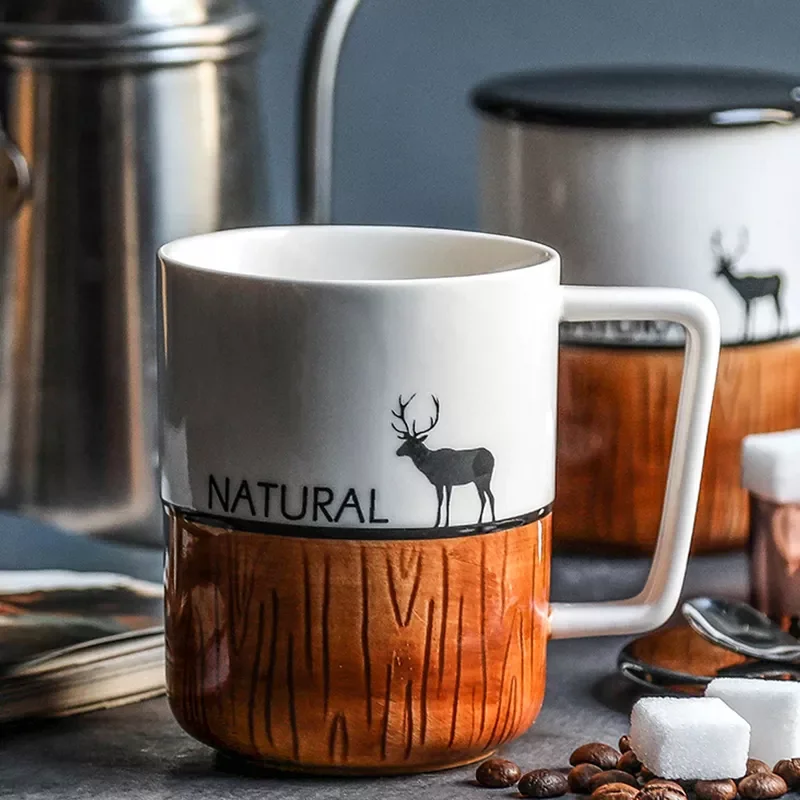 360ml Nordic Ceramic Mug With Lid Spoon Coffee Cup Large Capacity Cute Milk Tea Cup Water Cup Kitchen Drink Christmas Gift
360ml Nordic Ceramic Mug With Lid Spoon Coffee Cup Large Capacity Cute Milk Tea Cup Water Cup Kitchen Drink Christmas Gift