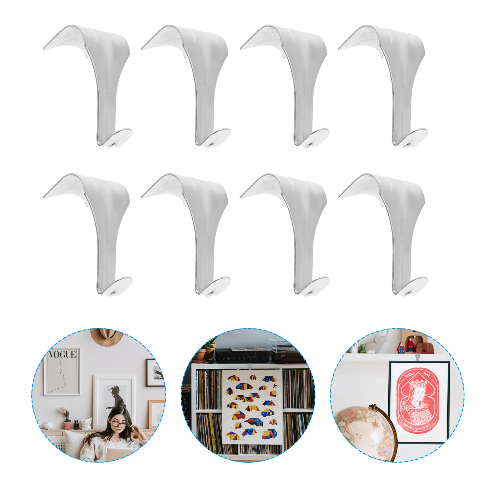 20 Pcs Picture Rail Hook Hanging System Coat Hanger Heavy Duty Hooks Zinc Alloy Frame wire
20 Pcs Picture Rail Hook Hanging System Coat Hanger Heavy Duty Hooks Zinc Alloy Frame wire