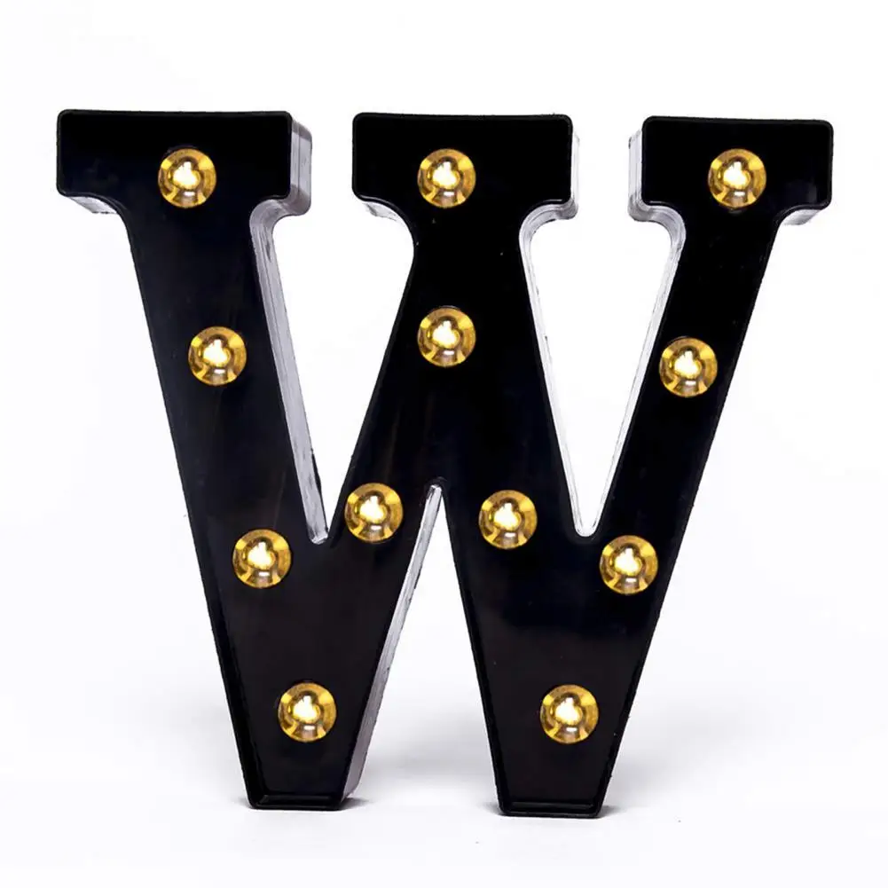 

Room Decor Versatile Led Alphabet Number Lights Waterproof Battery Powered Lamps for Weddings Parties Home Decoration Hanging