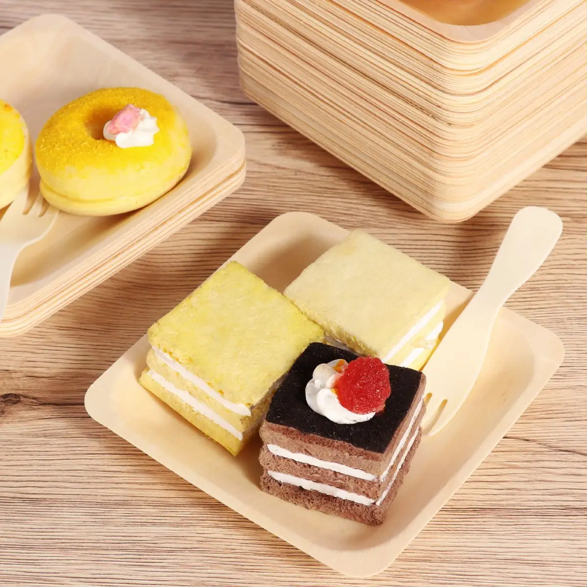 140x140mm 100pcs Square Disposable Wooden Plate for Wedding Restaurant Picnic Plates Birthday Party Tableware picnic plates
140x140mm 100pcs Square Disposable Wooden Plate for Wedding Restaurant Picnic Plates Birthday Party Tableware picnic plates