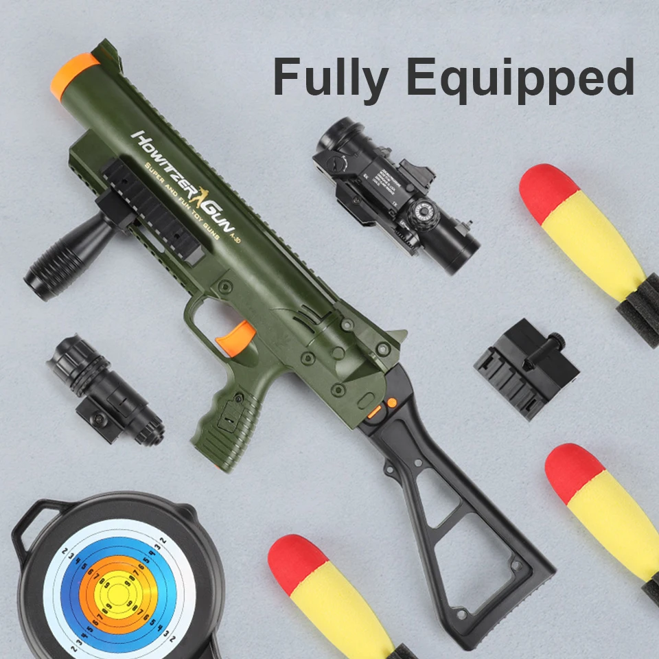 SEELAUGH Simulation Sniper Rifle EVA Soft Bullet Manual Toy Gun Airsoft Pneumatic Shotgun Gun Weapon Armas Blaster For Adults Bo
SEELAUGH Simulation Sniper Rifle EVA Soft Bullet Manual Toy Gun Airsoft Pneumatic Shotgun Gun Weapon Armas Blaster For Adults Bo