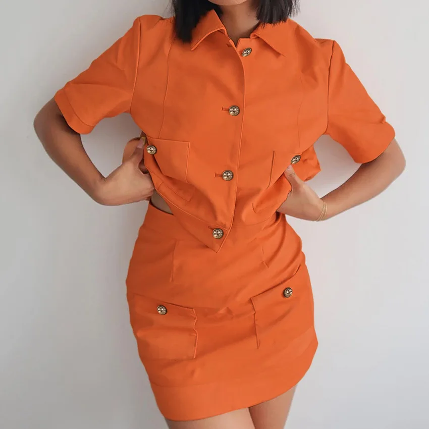 Office Set of Two Fashion Pieces Women Summer Elegant Skirts Suits Button Lapel Shirts and Slim Skirts Work Outfits 2022 New
Office Set of Two Fashion Pieces Women Summer Elegant Skirts Suits Button Lapel Shirts and Slim Skirts Work Outfits 2022 New