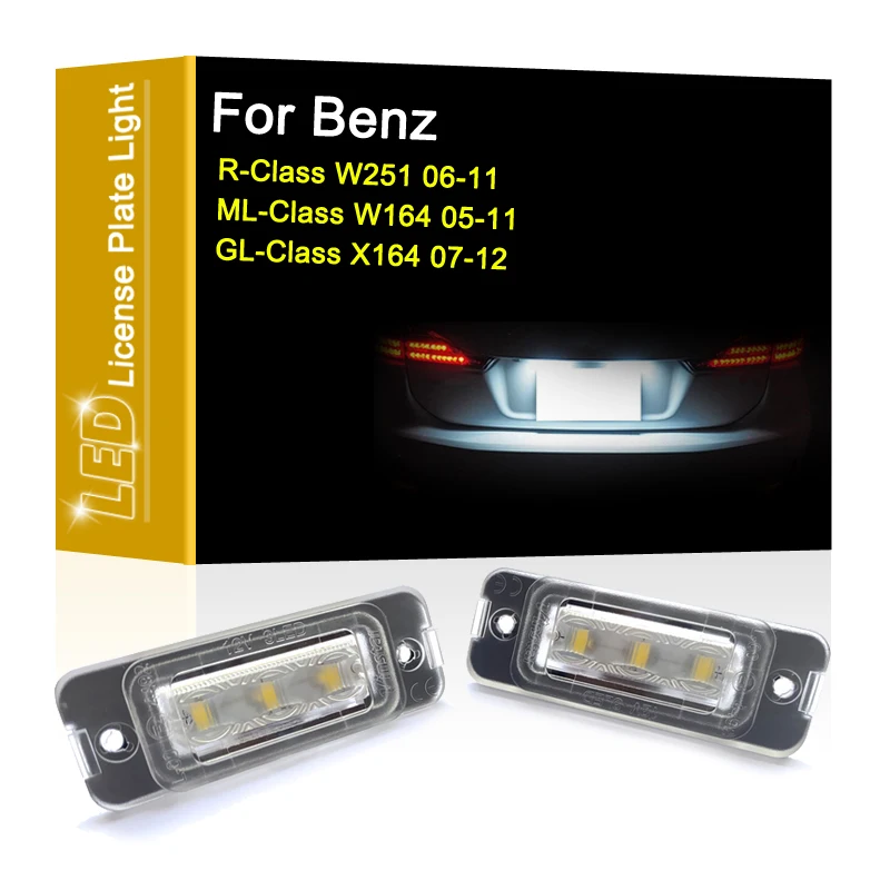 12V LED Number Plate Lamp For Benz R-Class W251 06-11 ML-Class W164 05-11 GL-Class X164 07-12 White License Plate Light Assembly
12V LED Number Plate Lamp For Benz R-Class W251 06-11 ML-Class W164 05-11 GL-Class X164 07-12 White License Plate Light Assembly