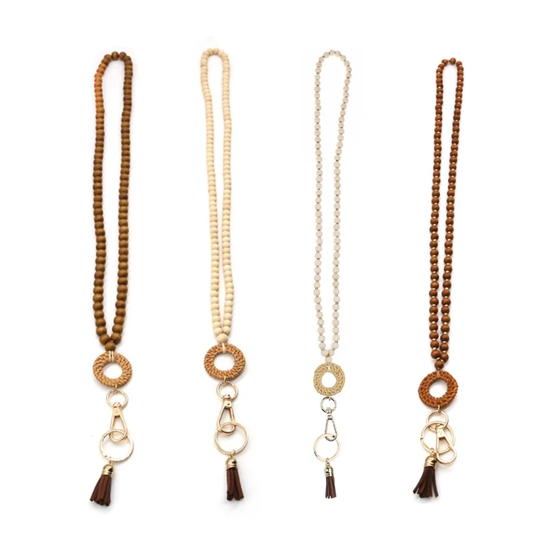 Handmade Wood Bead Tasasel Keychain for Creative Retro for Key Chain Charm for Handbag Purse Backpack Decoration Crafts
Handmade Wood Bead Tasasel Keychain for Creative Retro for Key Chain Charm for Handbag Purse Backpack Decoration Crafts