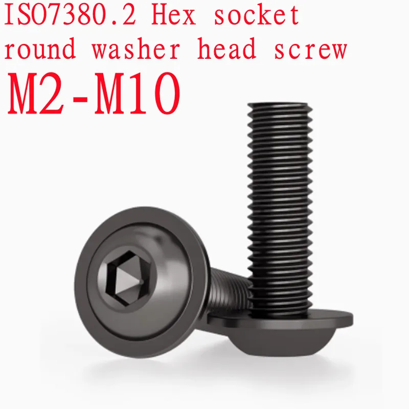 ZFhong Винты фланцевые черные M2-M10 класс 10.9
ZFhong Винты фланцевые черные M2-M10 класс 10.9