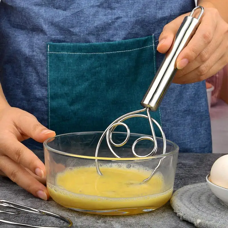 Dough Whisk High Quality Material Stainless Steel Round Handle Dough Whisk Strong And Durable Dough Whisk For Bread Batter Cake
Dough Whisk High Quality Material Stainless Steel Round Handle Dough Whisk Strong And Durable Dough Whisk For Bread Batter Cake