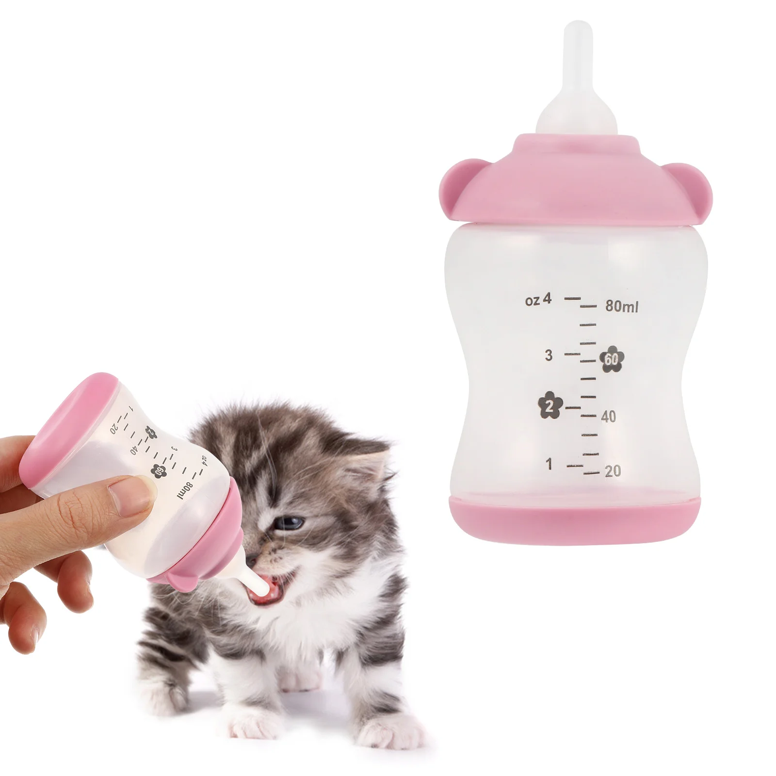 Silicone Baby Bottle Cat Feeding Bottle Bunny Suit Empty Whelping Puppies Supplies Kitten Bottle Pacifier Puppy Feeding Bottle
Silicone Baby Bottle Cat Feeding Bottle Bunny Suit Empty Whelping Puppies Supplies Kitten Bottle Pacifier Puppy Feeding Bottle