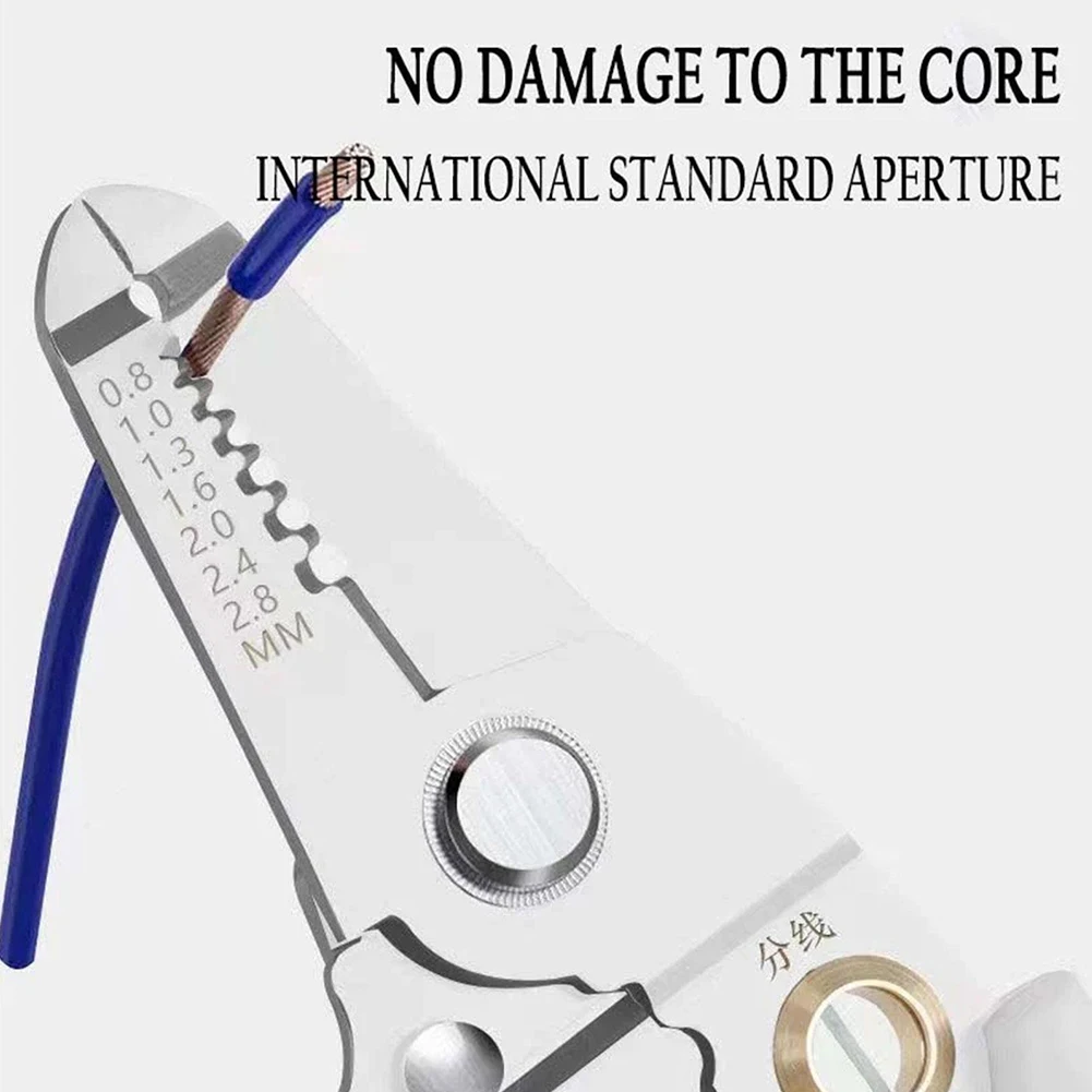 Multifunctional Wire Stripper 40mm Diameter Cable Stripper Decrustation Electrician Hand Manual Tools High Hardness
Multifunctional Wire Stripper 40mm Diameter Cable Stripper Decrustation Electrician Hand Manual Tools High Hardness