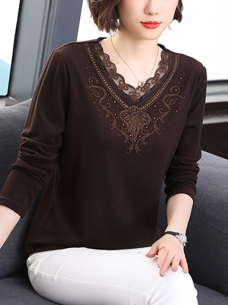 Women Long Sleeve Casual T-shirts New Arrival 2022 Autumn Korean Style Vintage V-neck All-match Basic Female Tops Tees B2192
Women Long Sleeve Casual T-shirts New Arrival 2022 Autumn Korean Style Vintage V-neck All-match Basic Female Tops Tees B2192