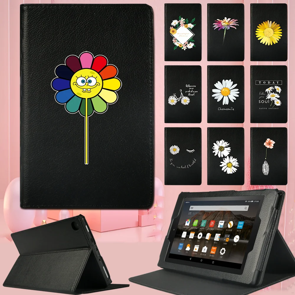 Tablet Cover Case for For Fire HD 10/HD 8/Fire 7 Scratch Resistant Daisy Series Leather Front Support Protective Shell + Stylus
Tablet Cover Case for For Fire HD 10/HD 8/Fire 7 Scratch Resistant Daisy Series Leather Front Support Protective Shell + Stylus