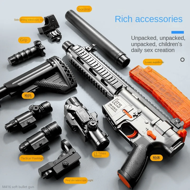 M416AMT Electric Continuous Hair Soft Bullet Gun Toy8Children's Machine Gun6Boy
M416AMT Electric Continuous Hair Soft Bullet Gun Toy8Children's Machine Gun6Boy