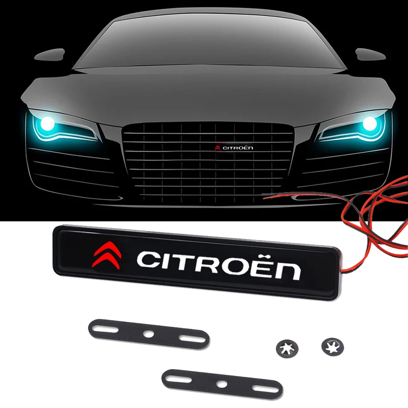 Car Front Grille LED Emblem for Citroen Elysee Berlingo Xsara C3 XR C4 Picasso Sega Aircross C5 X7 C6 Light Badge Decoration
Car Front Grille LED Emblem for Citroen Elysee Berlingo Xsara C3 XR C4 Picasso Sega Aircross C5 X7 C6 Light Badge Decoration