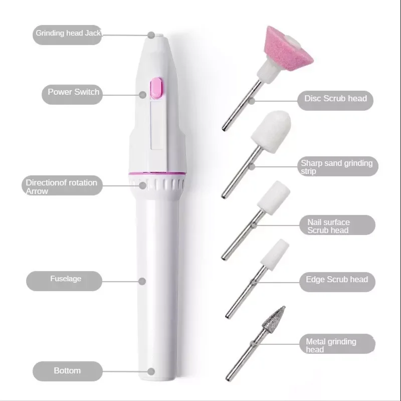5 In 1 Professional Mini Electric Nail Drill Kit Battery Nail Art Exfoliating Polishing Nail Polishing File Pen Tool Machine
5 In 1 Professional Mini Electric Nail Drill Kit Battery Nail Art Exfoliating Polishing Nail Polishing File Pen Tool Machine