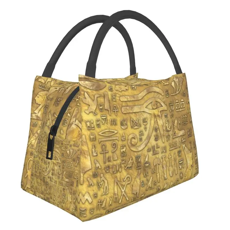 Ancient Egyptian Hieroglyphics Gold Insulated Lunch Bags for Women Leakproof Ethnic Egypt Thermal Cooler Lunch Tote Work Picnic
Ancient Egyptian Hieroglyphics Gold Insulated Lunch Bags for Women Leakproof Ethnic Egypt Thermal Cooler Lunch Tote Work Picnic
