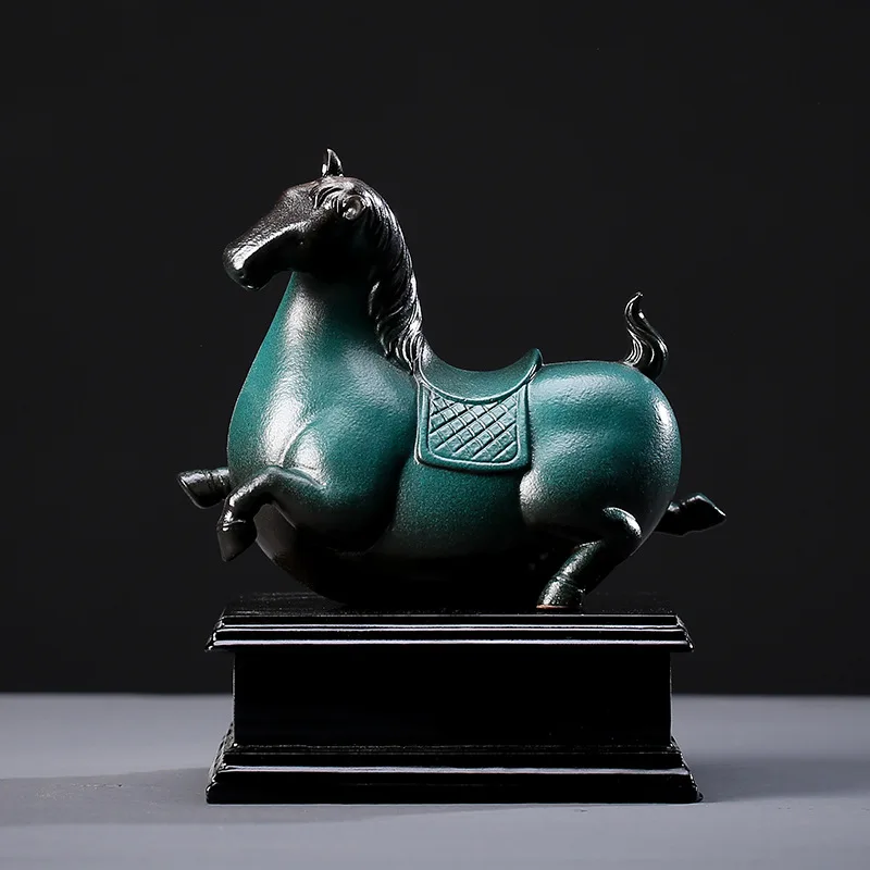 Chinese-Style Ceramic Pony Ornaments Home Accessories Study Bogu Frame Tangma Crafts Living Room Ornaments Furnishings
Chinese-Style Ceramic Pony Ornaments Home Accessories Study Bogu Frame Tangma Crafts Living Room Ornaments Furnishings