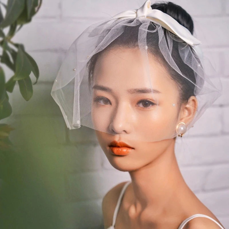 New Bridal Headband Veil Bow Fresh Wedding Dress Hair Accessories Bride Guest Headdresses
New Bridal Headband Veil Bow Fresh Wedding Dress Hair Accessories Bride Guest Headdresses