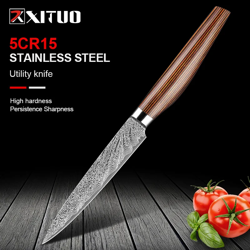 Cutlery Utility Knife 5" Straight-Bladed Kitchen Knife Peeling Knives Ideal for Preparing Sandwiches or Trimming Small Vegetable
Cutlery Utility Knife 5" Straight-Bladed Kitchen Knife Peeling Knives Ideal for Preparing Sandwiches or Trimming Small Vegetable