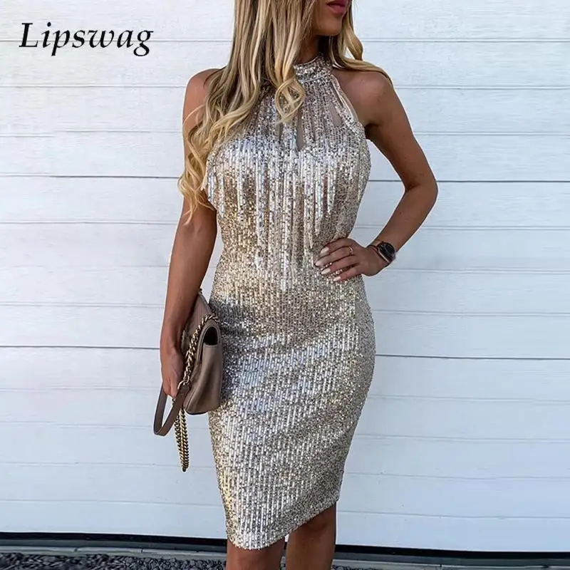 2022 Fashion Tassel Chic Slim Mini Dress Sexy Turtleneck Sleeveless Glitter Shiny Party Dress Elegant Off Shoulder Solid Dresses
2022 Fashion Tassel Chic Slim Mini Dress Sexy Turtleneck Sleeveless Glitter Shiny Party Dress Elegant Off Shoulder Solid Dresses